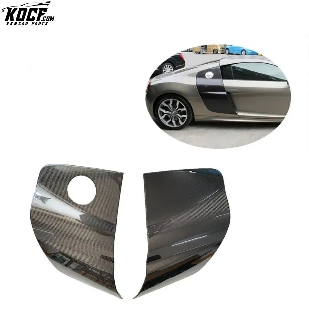 2008-2015 R8 V8 V10 Carbon Fiber Side Door Panel Scoop For Audi R8 OEM style