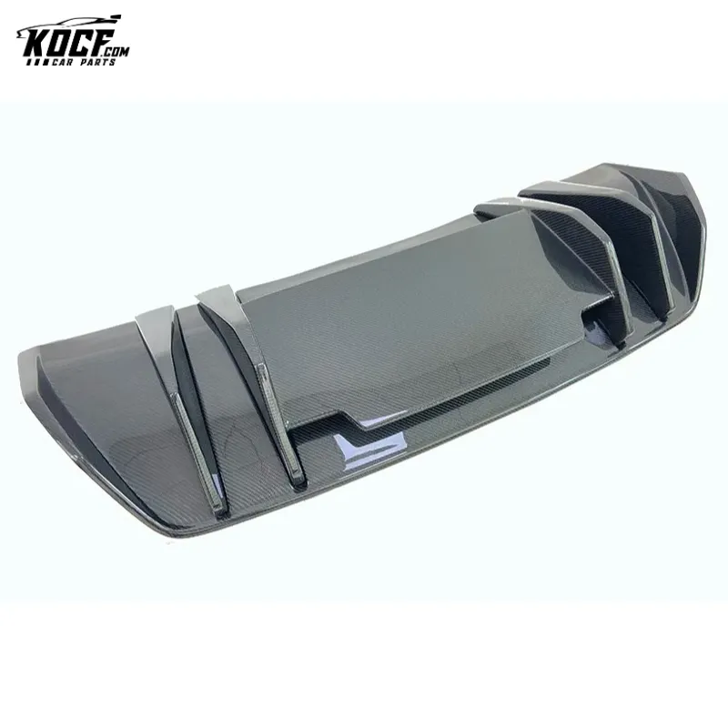 2017-2019 Vor Style Carbon Fiber Rear Bumper GT Diffuser Valance Spoiler For Audi R8 V10