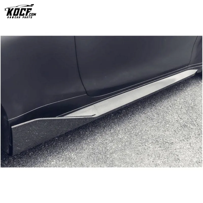 2021  G80 M3 MP-style Carbon Fiber Side Skirts Rocker Panels For BMW G80 G82 Sedan Coupe