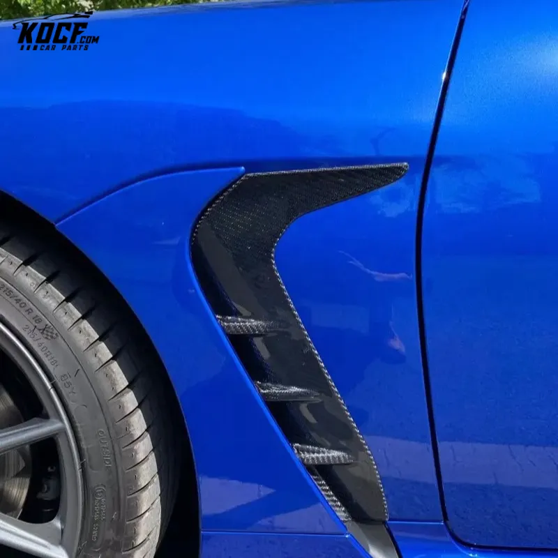 2022 For Subaru BRZ ZD8 Toyota GR86 Sti-P Style Carbon Fiber Front Fender Garnish Vent Trim