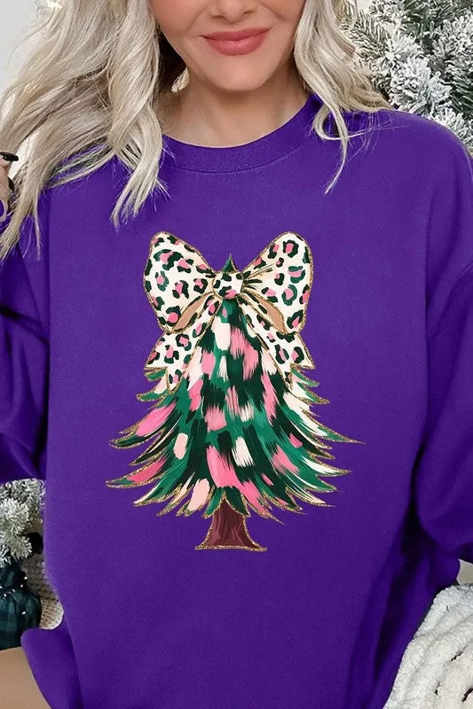 Accents of Pink Christmas Tree Sweatshirt