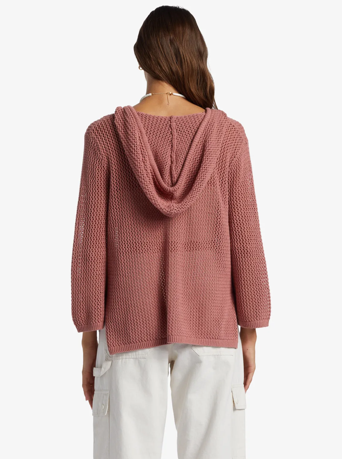 After Beach Break V-Neck Sweater - Ash Rose