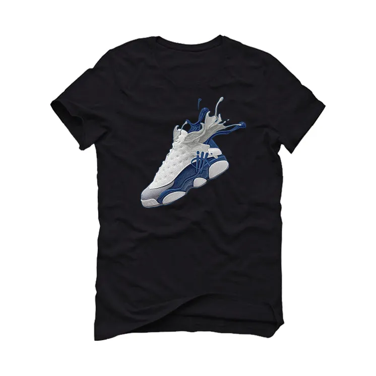 Air Jordan 13 Retro French Blue - Black T-Shirt (SPLASH)