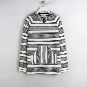 Autumn women's ethnic style striped long-sleeved sweater