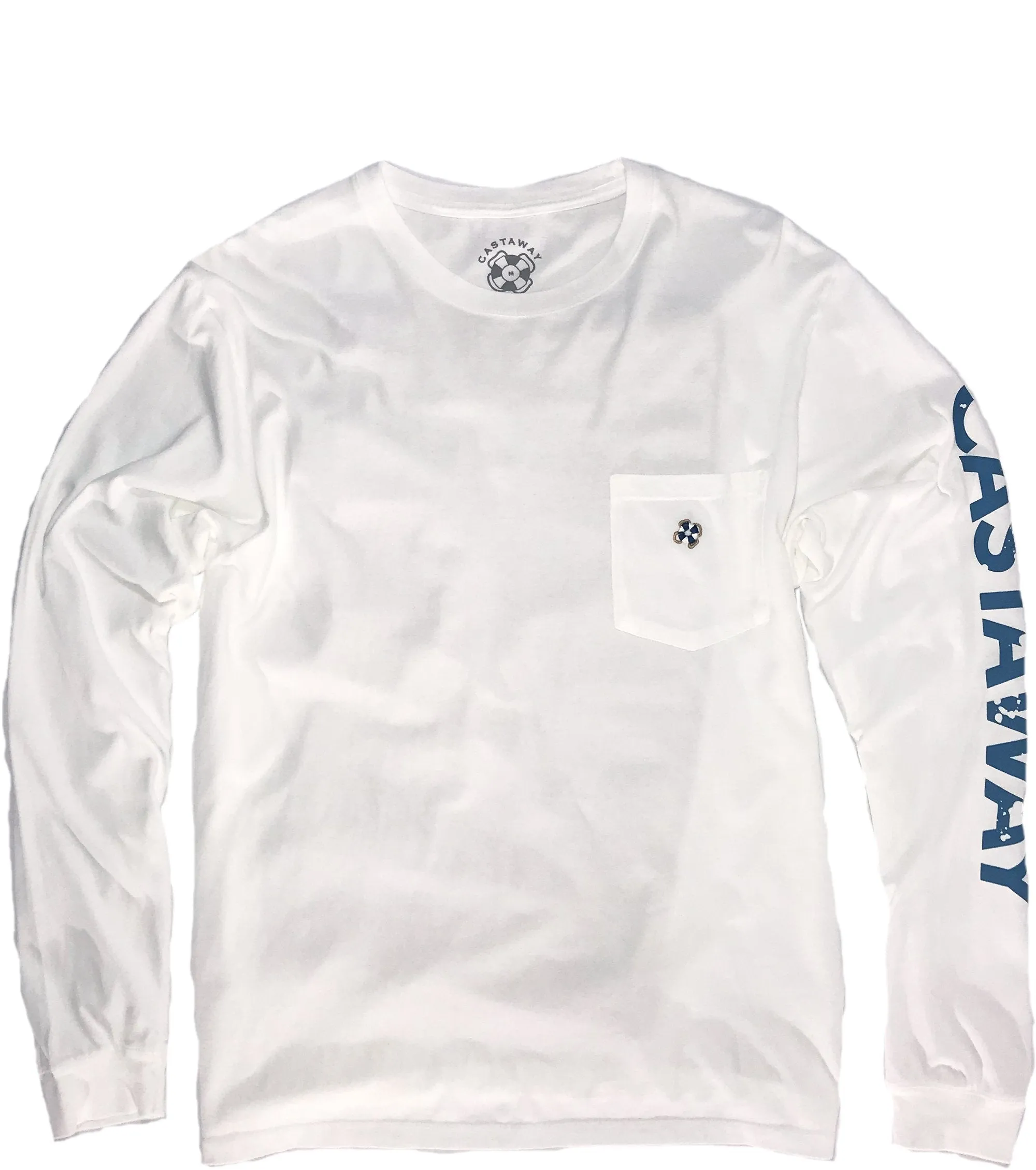 Beach Tee Long Sleeve White Castaway