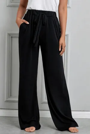 Black Drawstring Lounge Pants