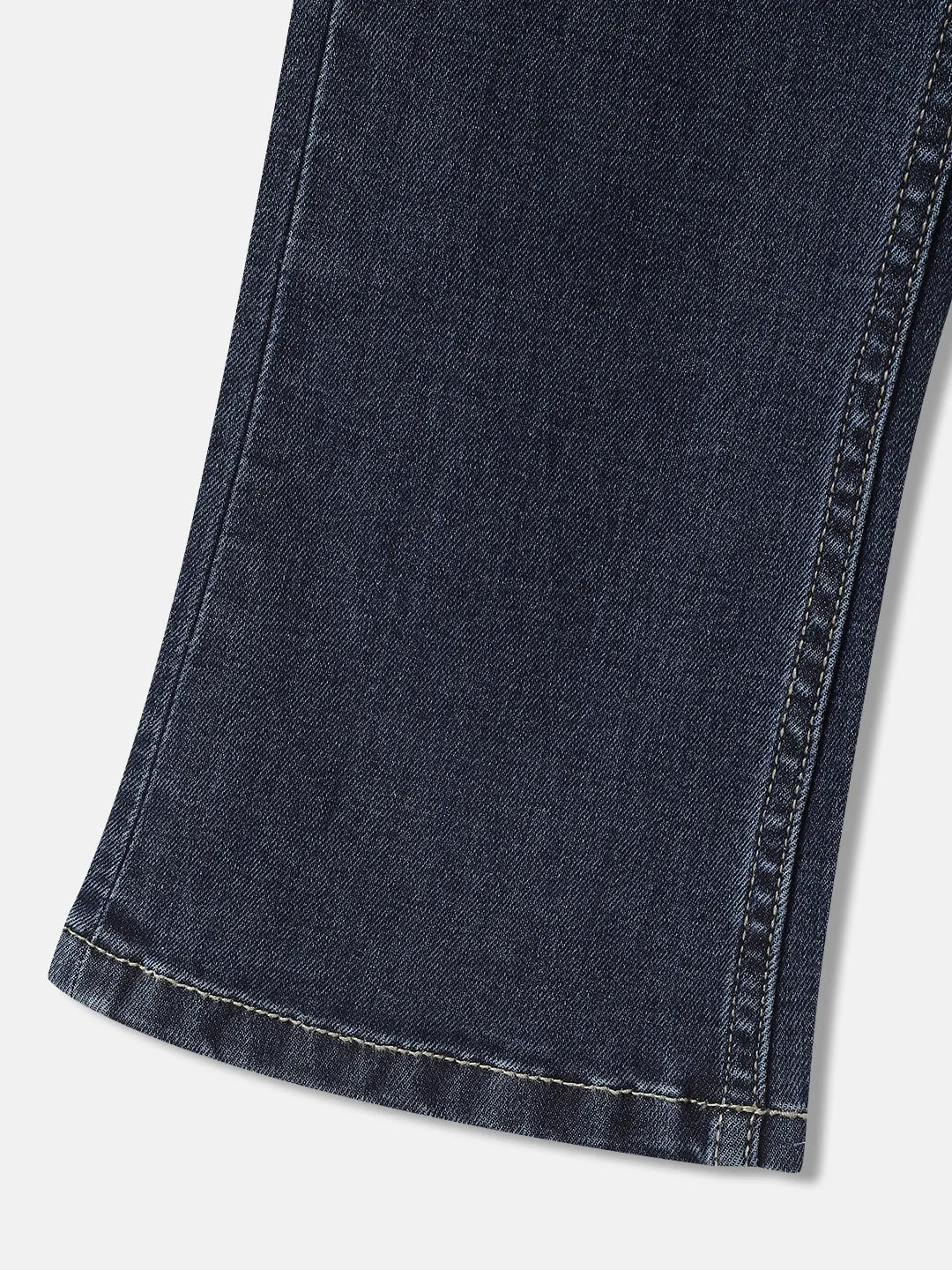 Blue Giraffe Boys Blue Washed Mid-Rise Bootcut Jeans