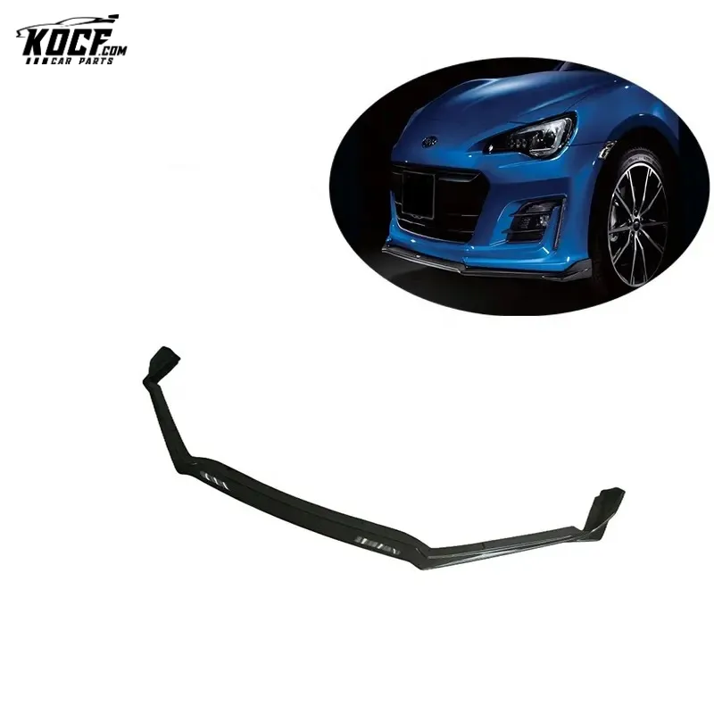 BRZ front spoiler STI-P style Carbon Fiber Front Bumper Lip Spoiler Splitter For Subaru BRZ 2017-19