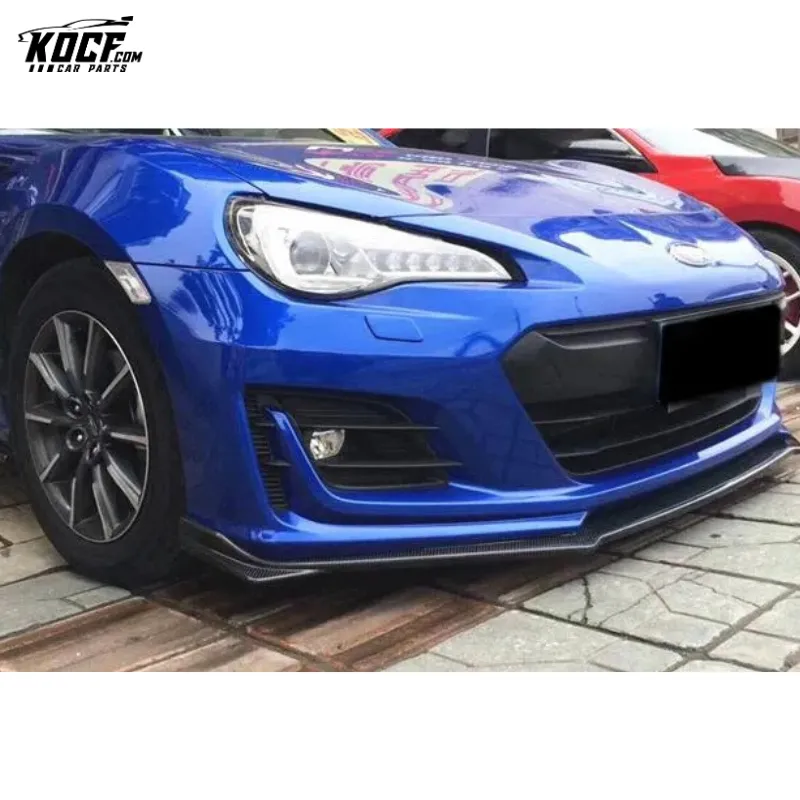 BRZ front spoiler STI-P style Carbon Fiber Front Bumper Lip Spoiler Splitter For Subaru BRZ 2017-19