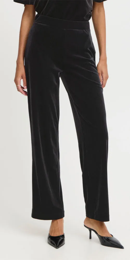 B.Young Velvet Pants, black