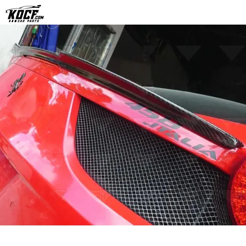 CARBON FIBER REAR SPOILER FOR 2011-2016 FERRARI 458 ITALIA AND SPIDER AND SPECIALE