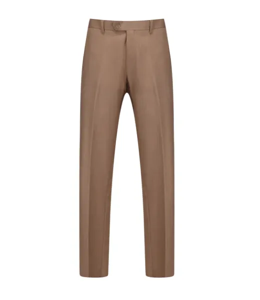 Classic Fit Performance Stretch Three-Piece Suit - Tan