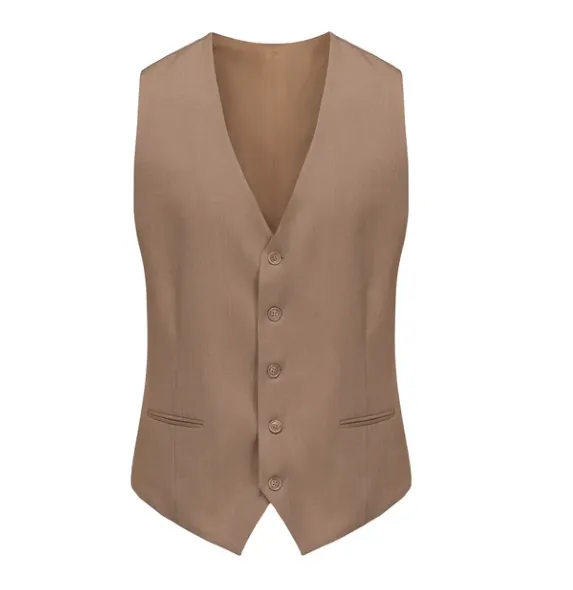 Classic Fit Performance Stretch Three-Piece Suit - Tan