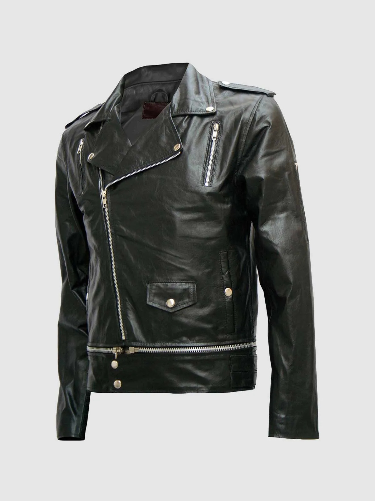 Classic Leather Zipper Jacket