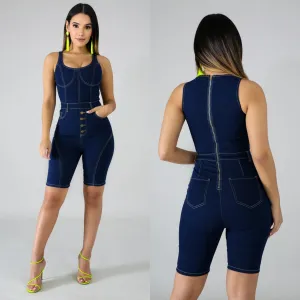 Delilah Denim Romper