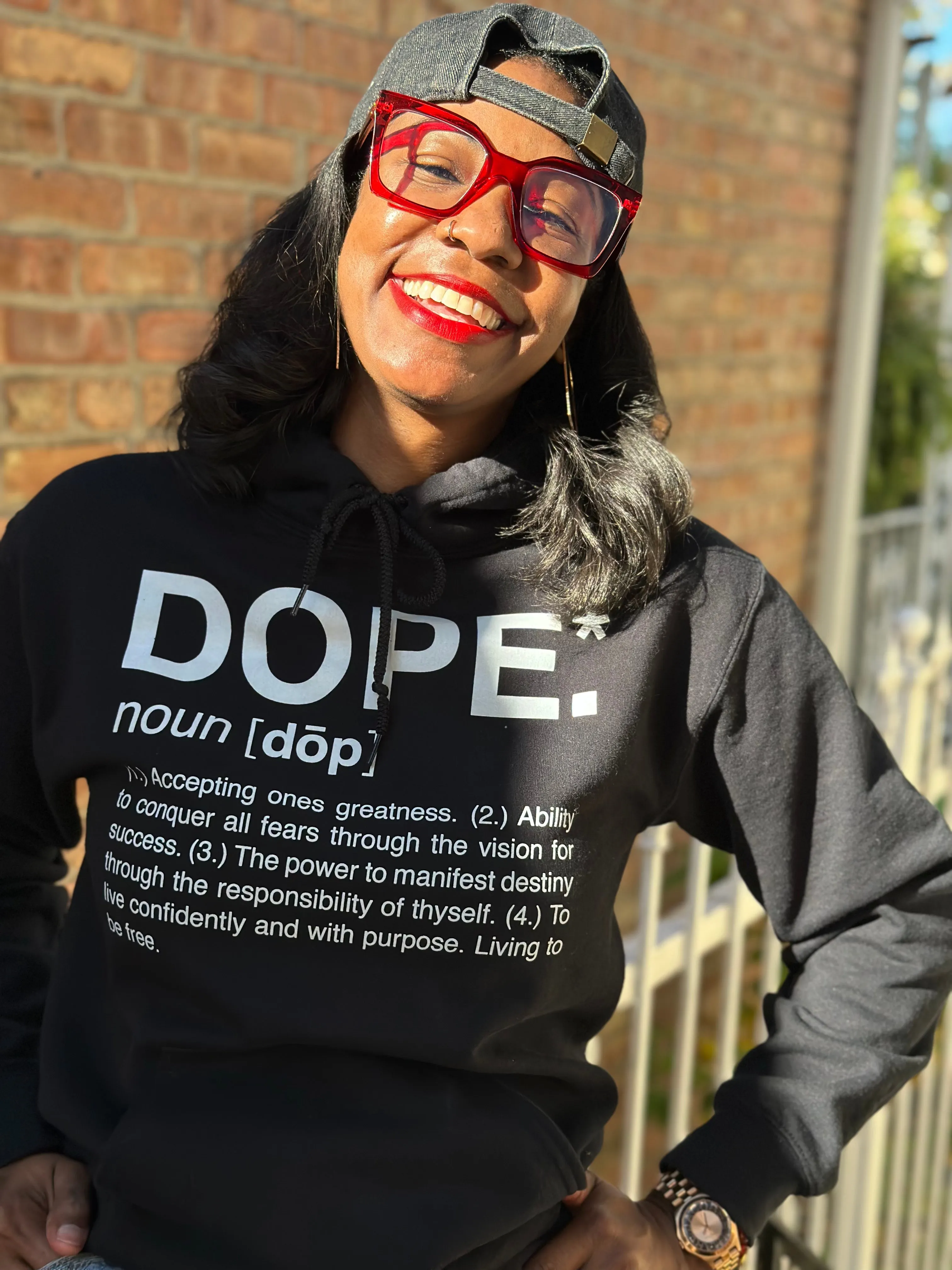 Dope Hoodie (Black/White)