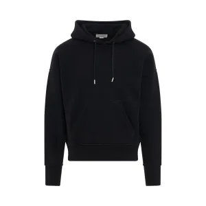 Drop Shoulder Hoodie in Black