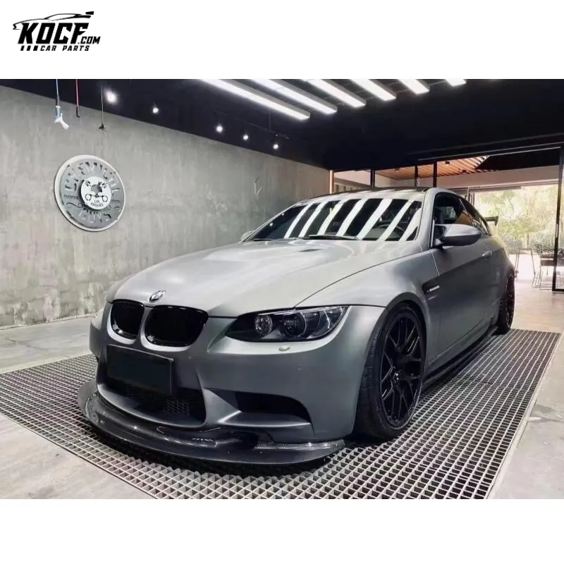 E9X M3 GT4 Style carbon fiber front bumper spoiler lip splitter for BMW E92 E93 M3 08-13