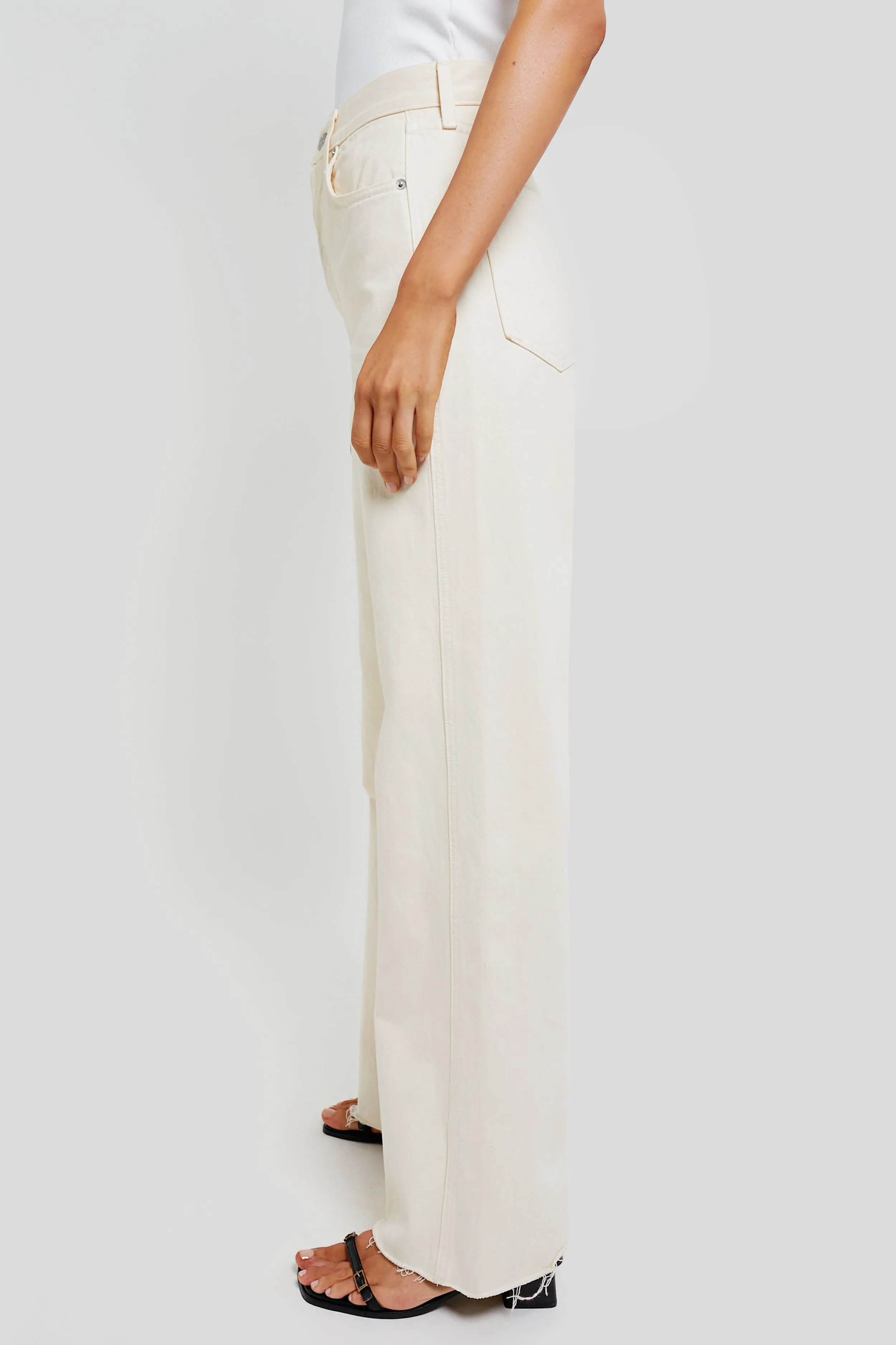 Ecru Taylor High Rise Wide Leg