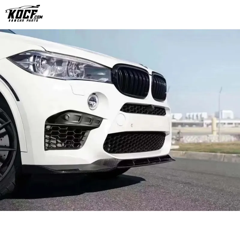 F85 F86 X5M X6M Vor-style Front Lip Splitter Spoiler CAR STYLING F85 Carbon Fiber Front Bumper fit BMW