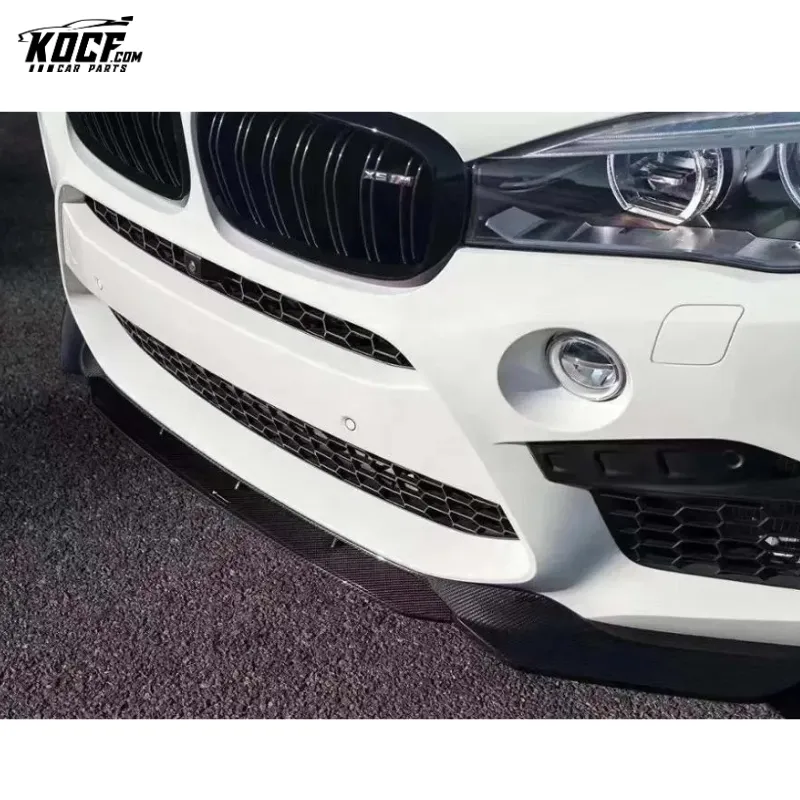 F85 F86 X5M X6M Vor-style Front Lip Splitter Spoiler CAR STYLING F85 Carbon Fiber Front Bumper fit BMW