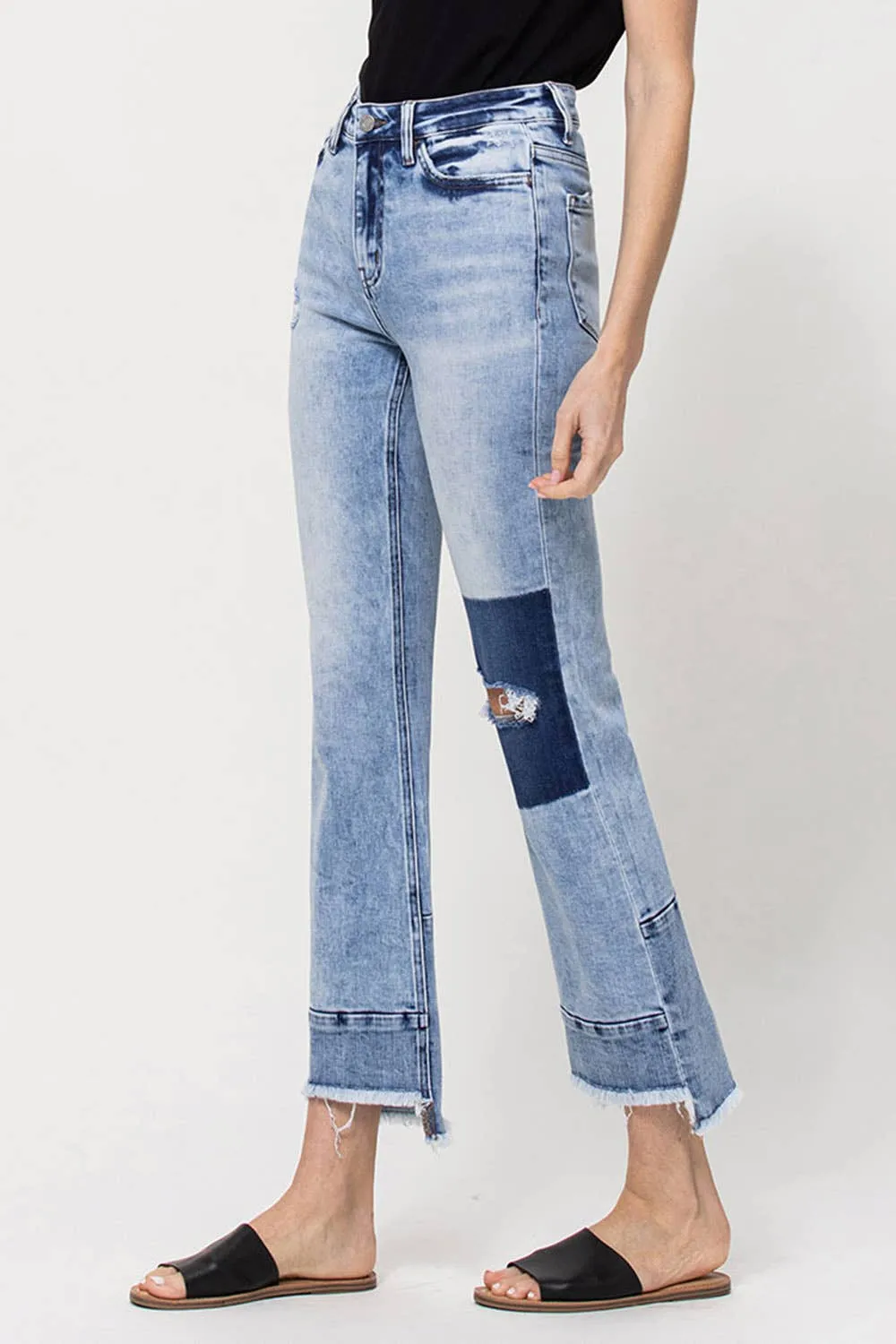 Flying Monkey High Rise Contrast Panel Jean