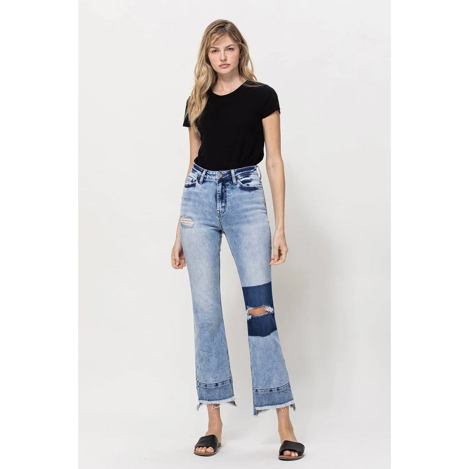 Flying Monkey High Rise Contrast Panel Jean