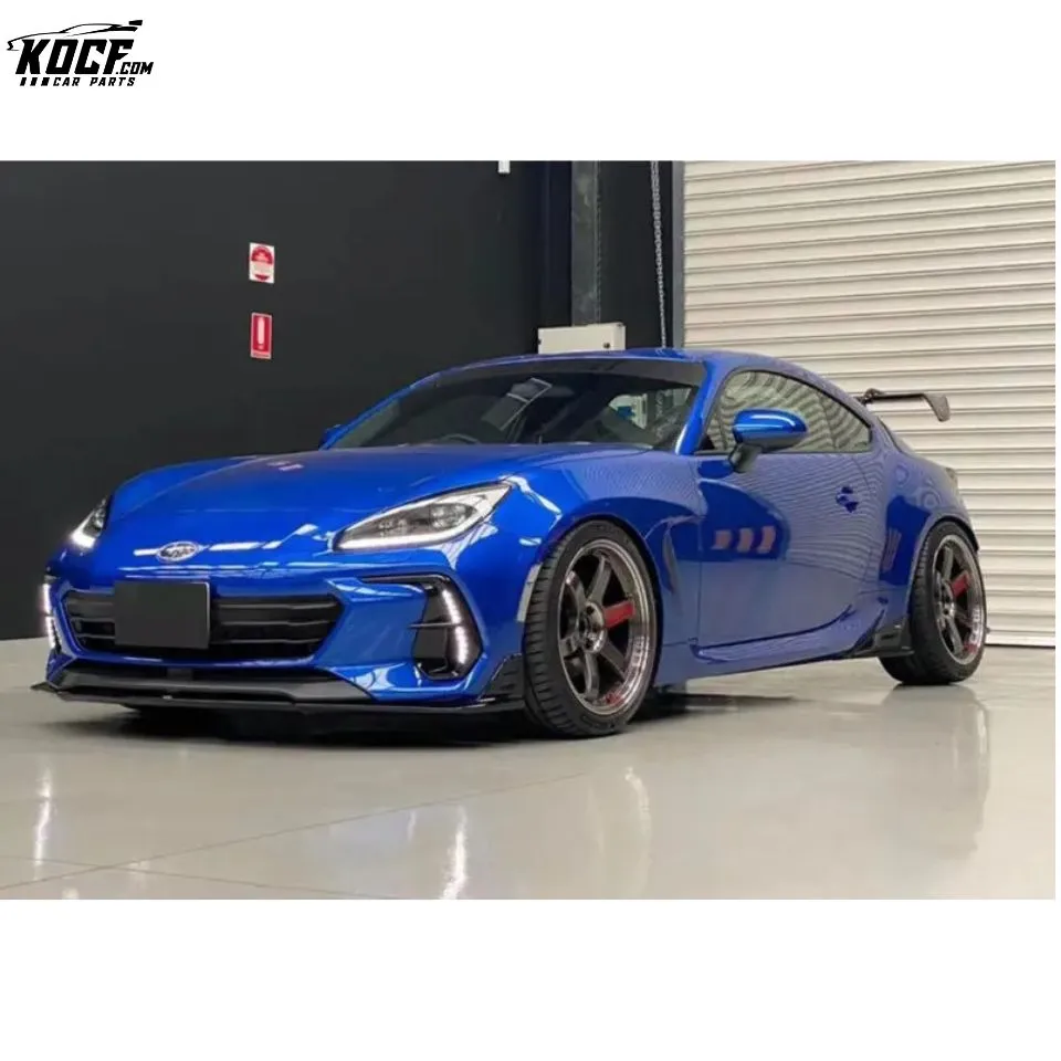 For 2022 Subaru BRZ ZD8 OE Style Front Bumper Plastic Painted Daytime Running Light Led DRL Fog light Bezel