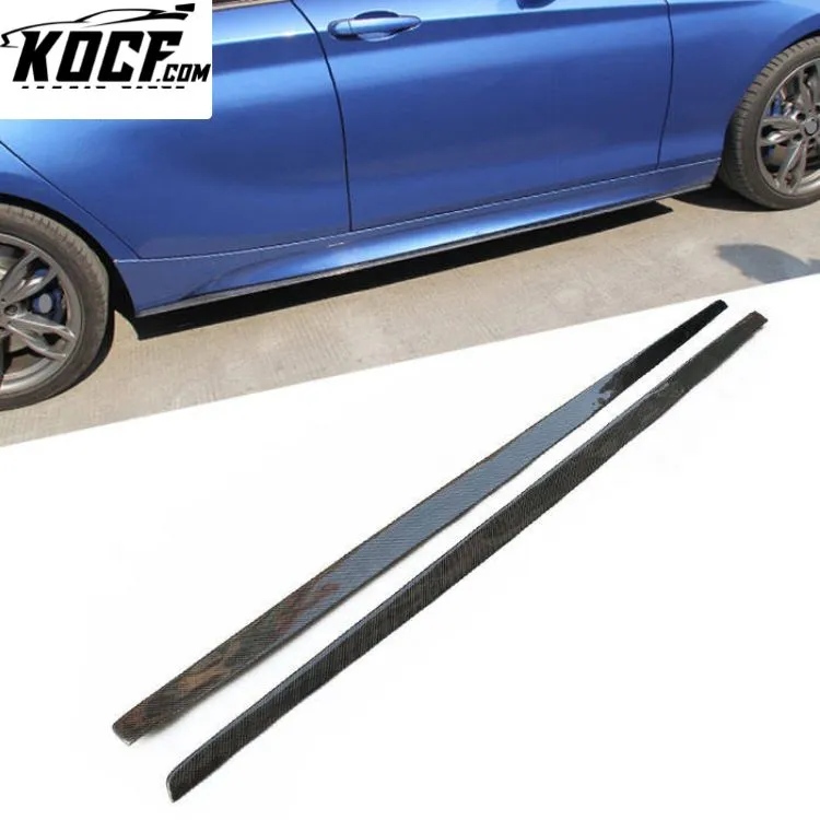 For BMW 1 Ser F20 M-TECH M135i Carbon Fiber Side Skirt 2012-2018 Body Kit Exterior Side Bumper Decorate Extension Trim