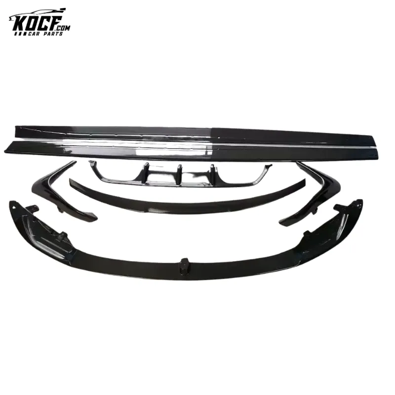 For BMW F80 F82 F83 M3 M4 Carbon Fiber Front Bumper Lip with splitter MP style 2015 