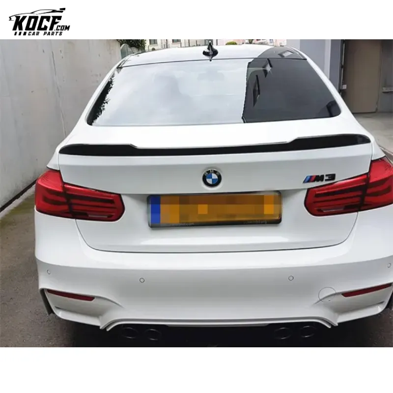 For BMW F80 F82 G80 G82 M3 M4 CS style Carbon Fiber Rear Trunk Lid Spoiler