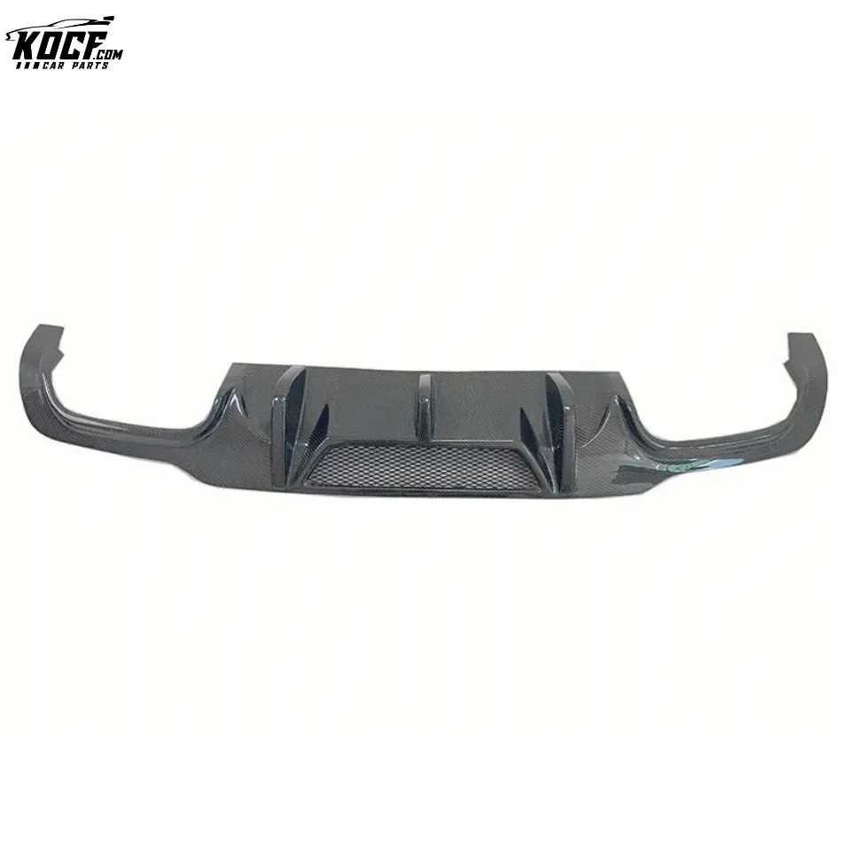 For Mercedes Benz C63 W204 2012-14 Vor style carbon fiber rear bumper diffuser Spoiler lip