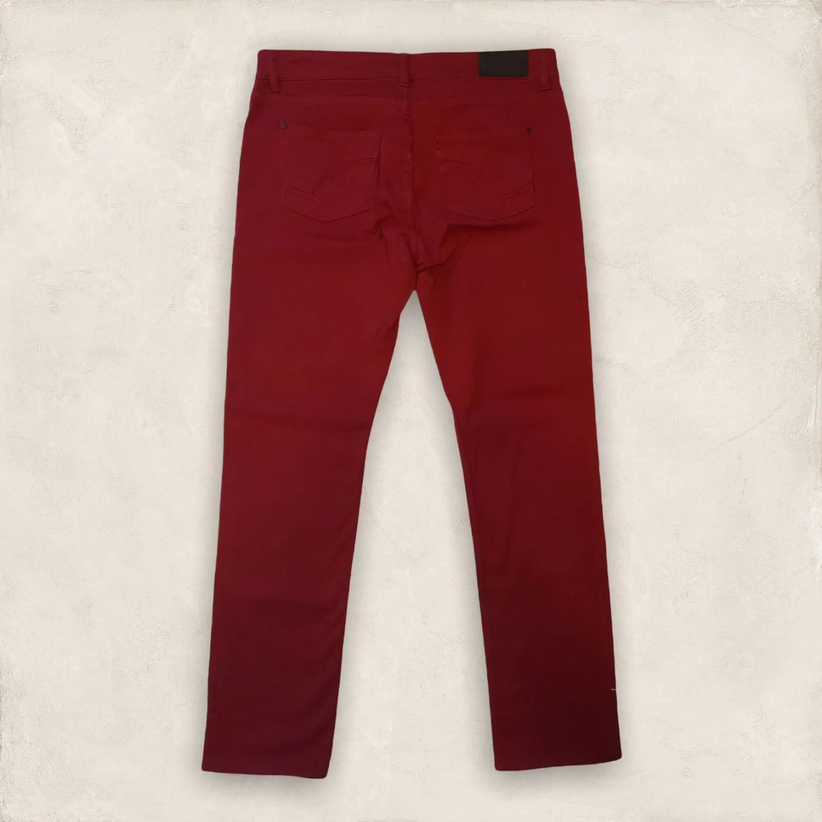 Gerard Darel Red Stretch Straight Leg Jeans UK 16 US 12 EU 44