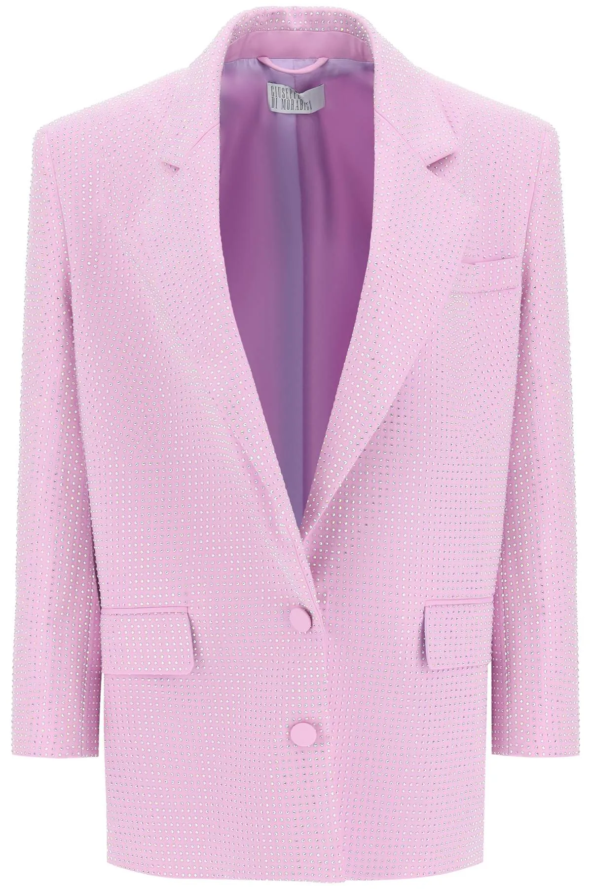 Giuseppe di morabito stretch cotton jacket with crystals