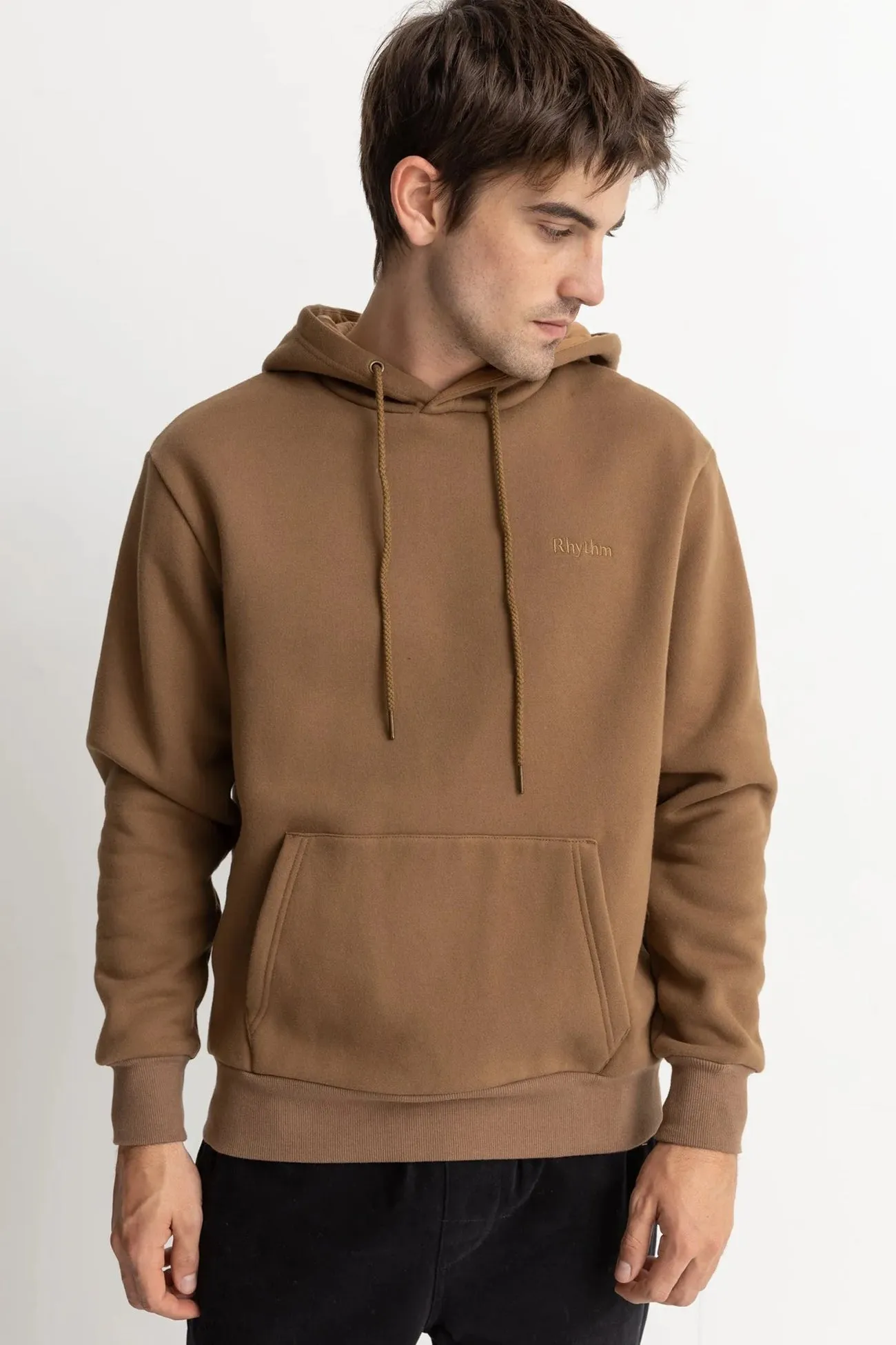 Heavyweight Fleece Hood Tobacco