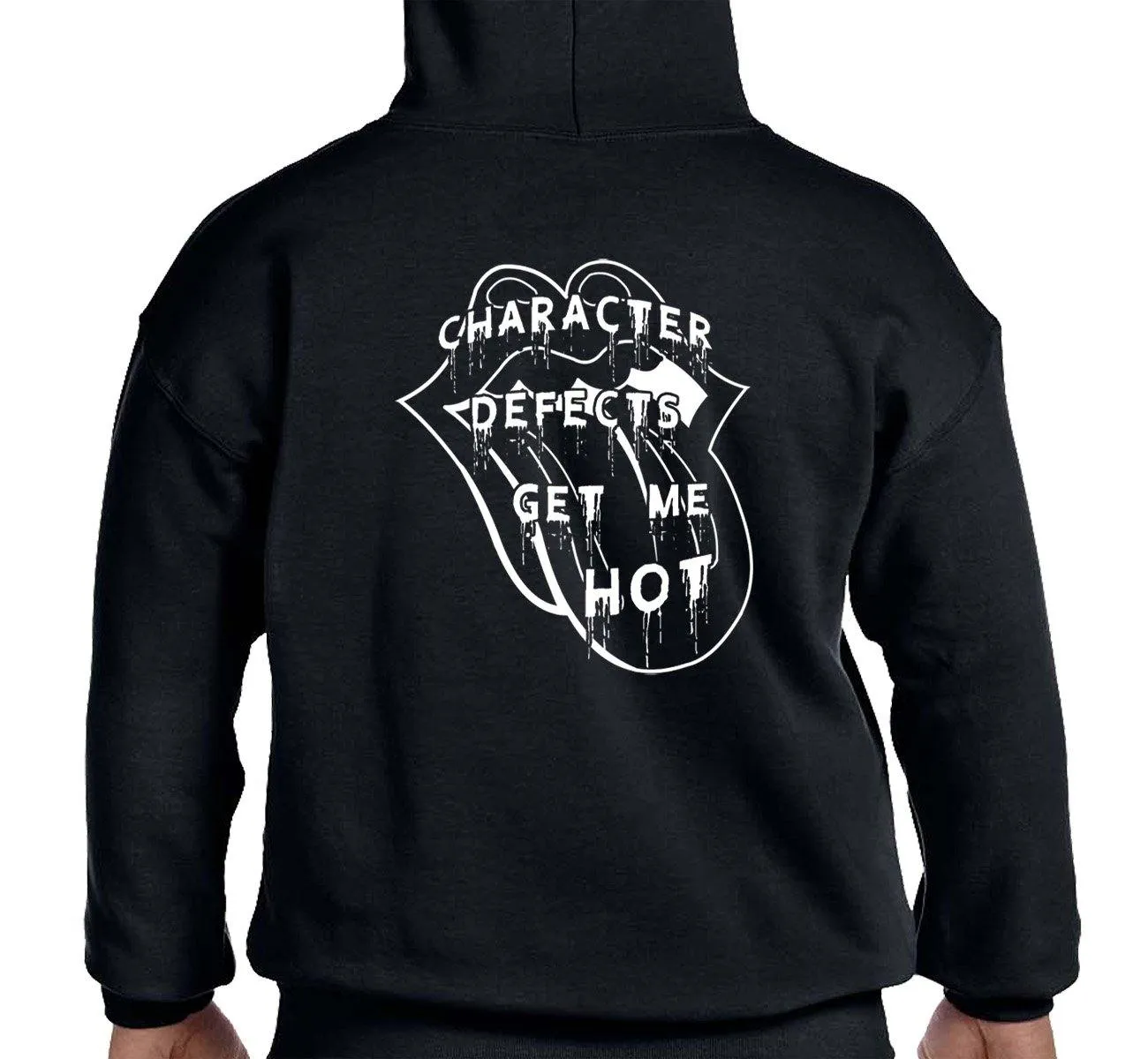 Hoodie - Defects Get Me Hot - Black