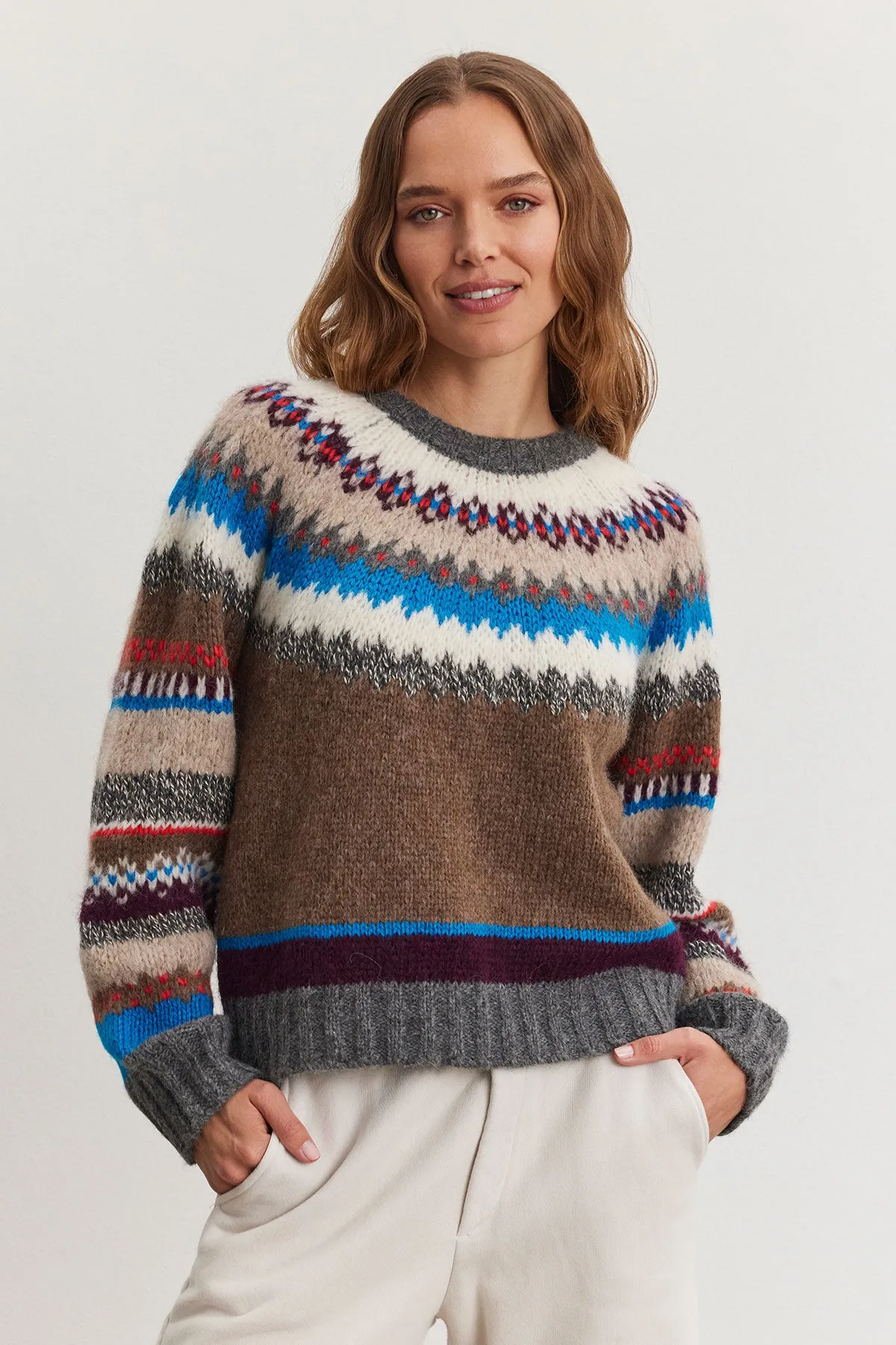 KELLA ALPACA FAIR ISLE SWEATER