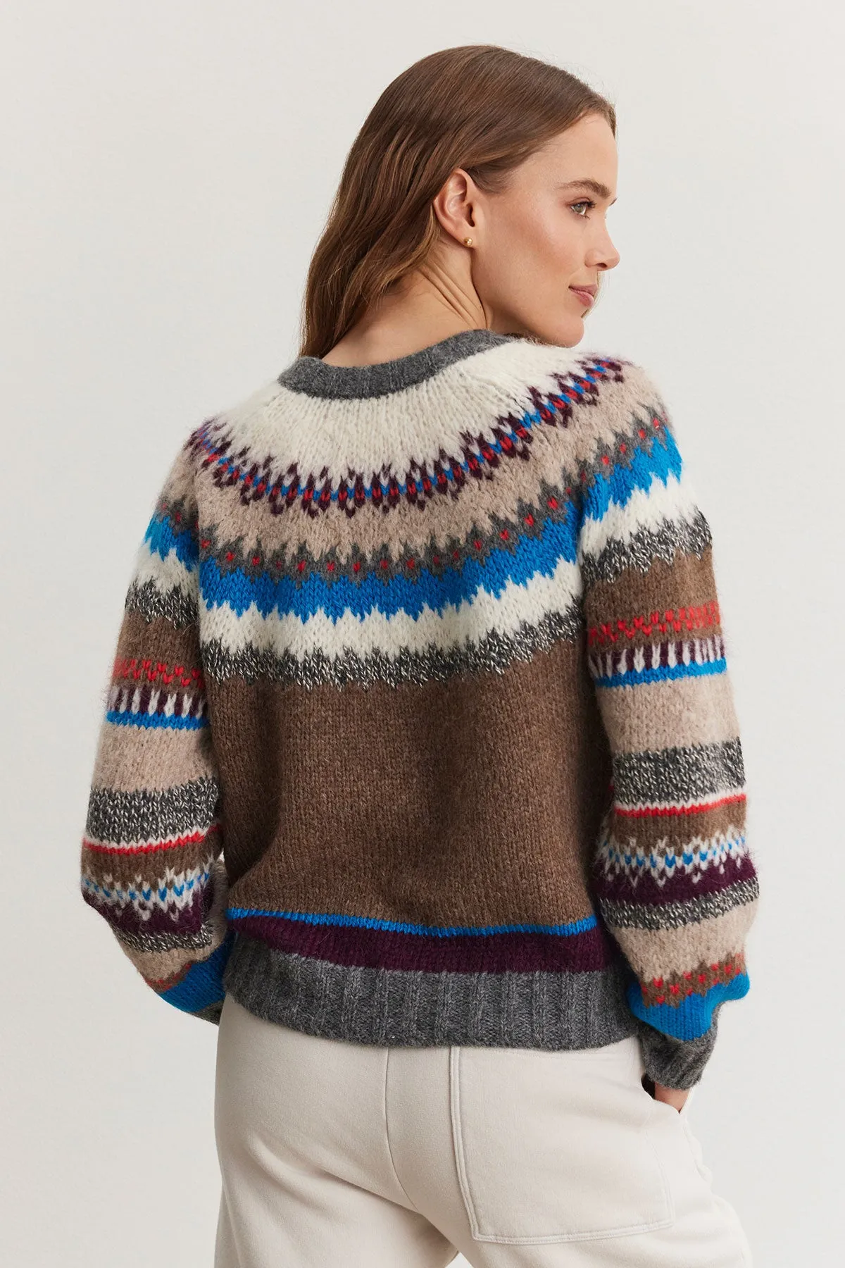 KELLA ALPACA FAIR ISLE SWEATER