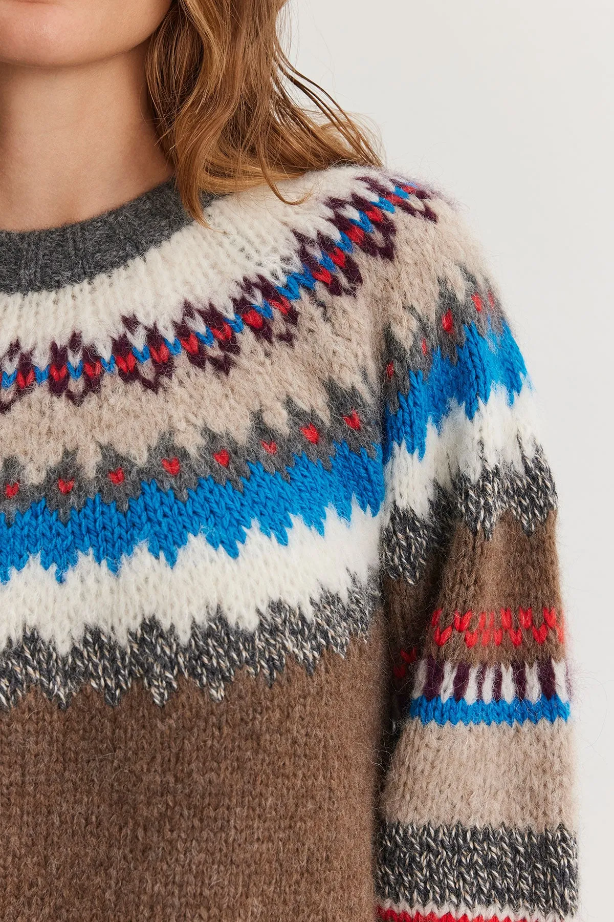 KELLA ALPACA FAIR ISLE SWEATER