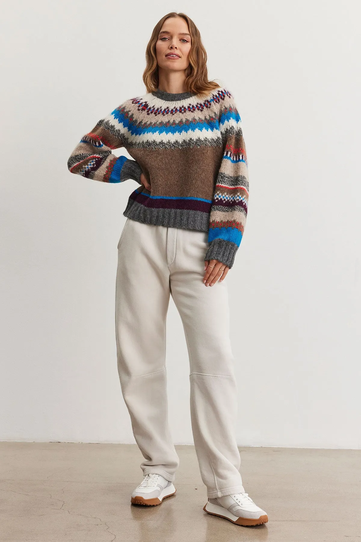 KELLA ALPACA FAIR ISLE SWEATER