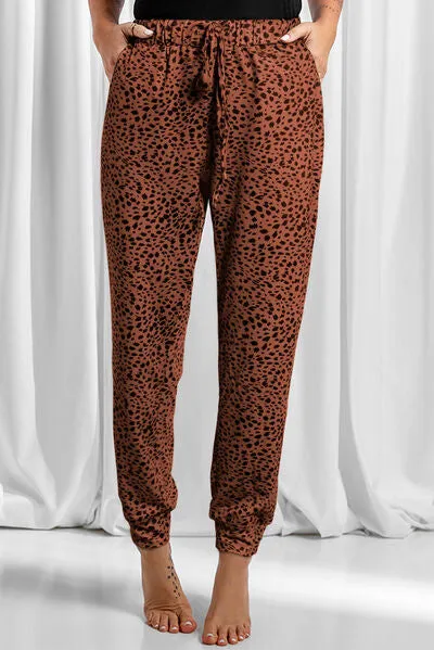 Leopard Pants with Pockets