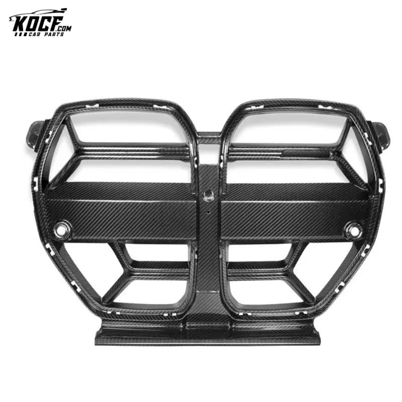 M3 G80 Car Grille CSL Style Carbon Fiber Front Bumper Grille Nose Trim For BMW G80 M3 G82 M4