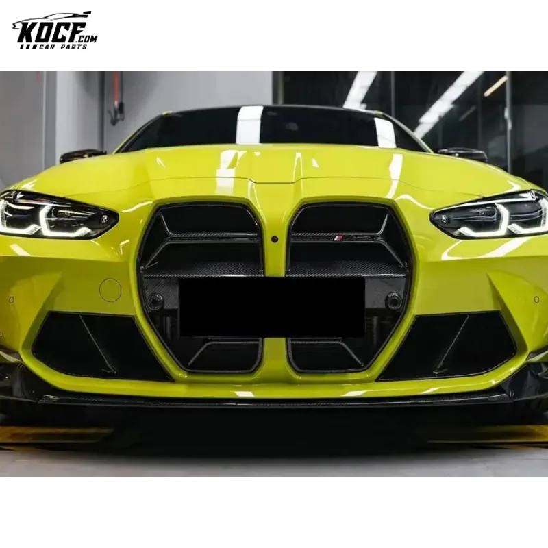 M3 G80 Car Grille CSL Style Carbon Fiber Front Bumper Grille Nose Trim For BMW G80 M3 G82 M4