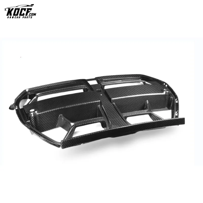 M3 G80 Car Grille CSL Style Carbon Fiber Front Bumper Grille Nose Trim For BMW G80 M3 G82 M4