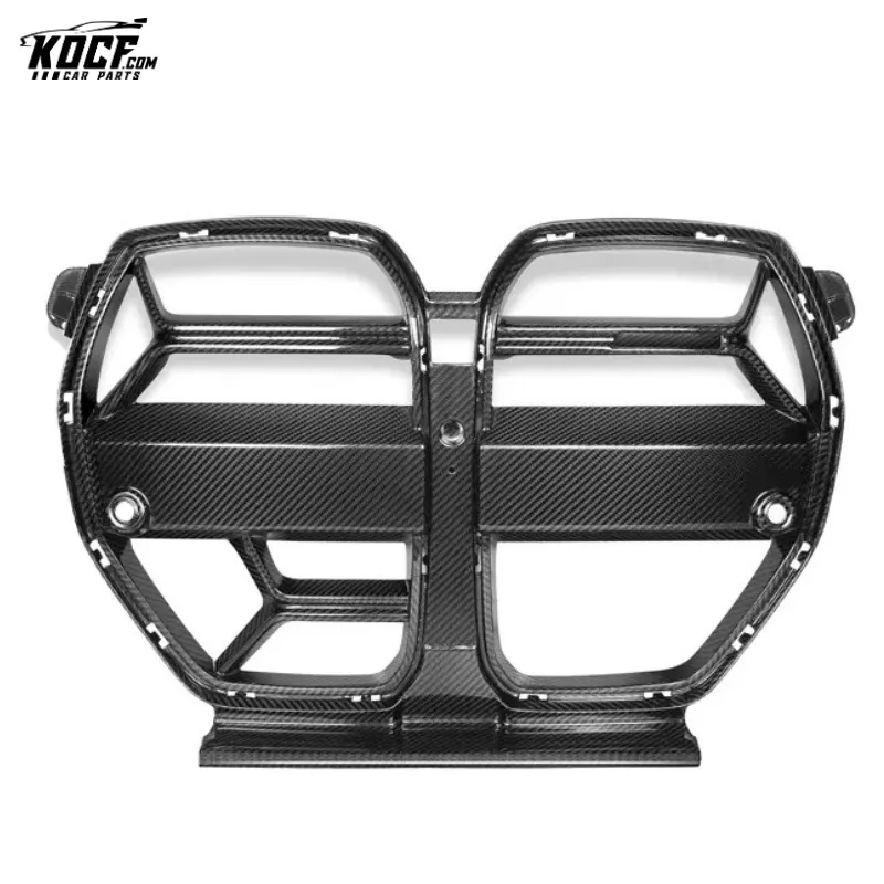 M3 G80 Car Grille CSL Style Carbon Fiber Front Bumper Grille Nose Trim For BMW G80 M3 G82 M4