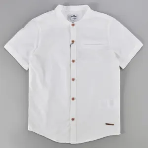 Mandarin Collar S.S Shirt- Elegant