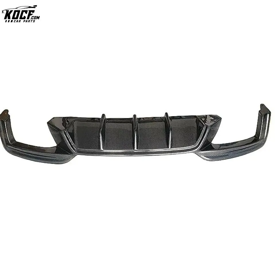 MP style Carbon Fiber Rear Bumper Spoiler Diffuser Lip For BMW F06 F12 F13 M6 Coupe Sedan