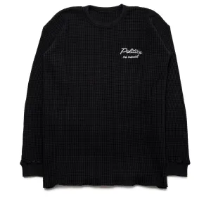 Politics x Standard Issue Thermal Crewneck - Black