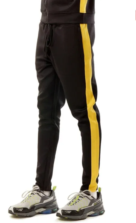 Rebel Minds - Track Pants - Black/Yellow