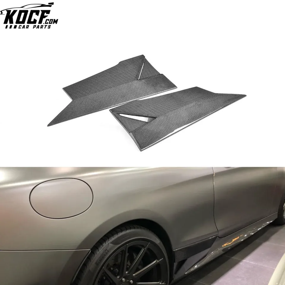 S550 S500 Carbon Side Skirts Vents Trim for Mercedes Benz S-Class C217 Sport Coupe 14-18